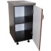 Corp inferior cu 1 Usa Dreapta Zebra, Wenge/MDF Cedru Frunza, blat Beton 40 x 85 x 60